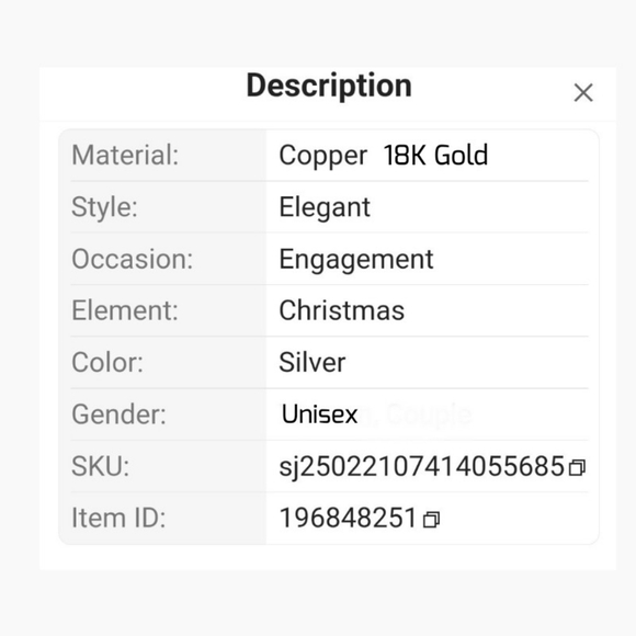 18K Gold Threaded Silver Ring - Picture 3 of 3